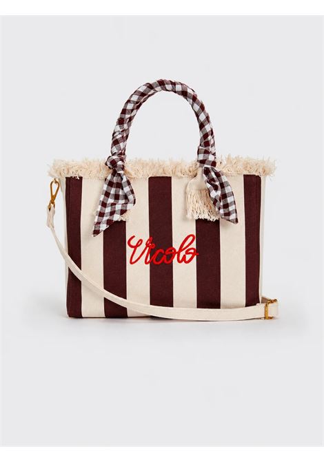 ibiza medium stripe canvas VICOLO | AB0011MORO BURRO